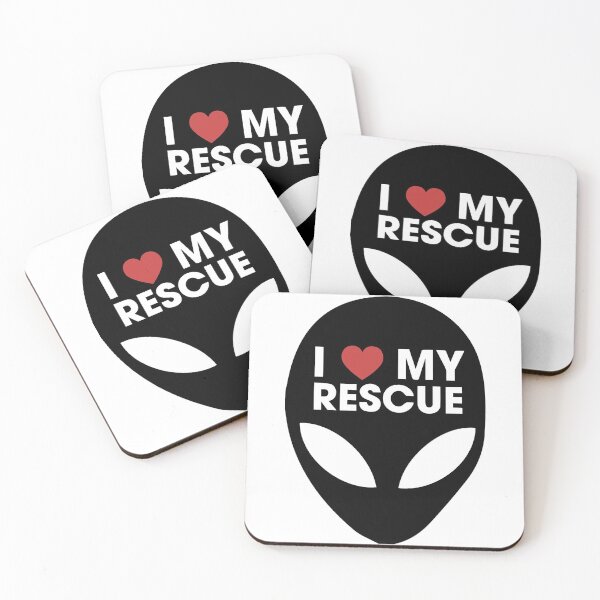 Item preview, I Love my Rescue Alien designed and sold by Jackson Caldwell Designs.