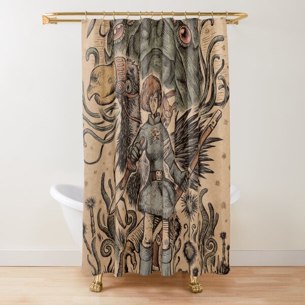 The Blue Clad One Shower Curtain