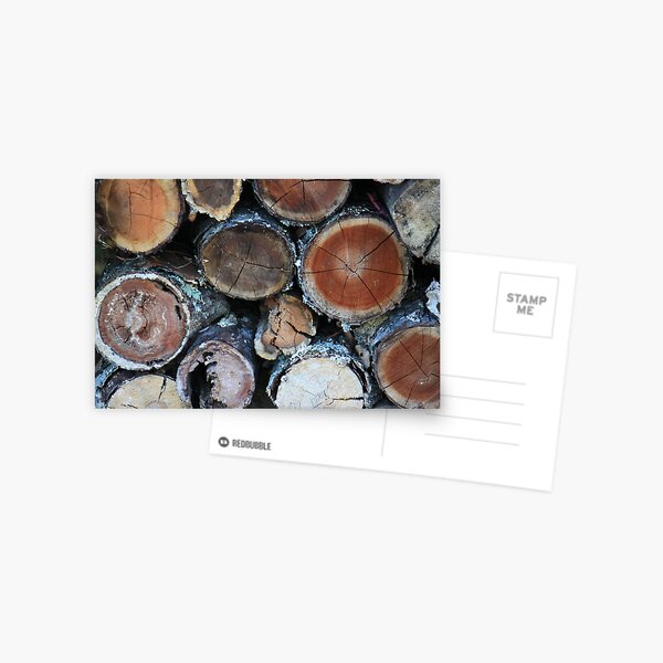 Firewood Patterns Postcard