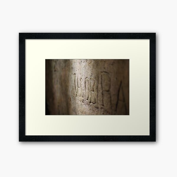 The Writing on the Wall Framed Art Print