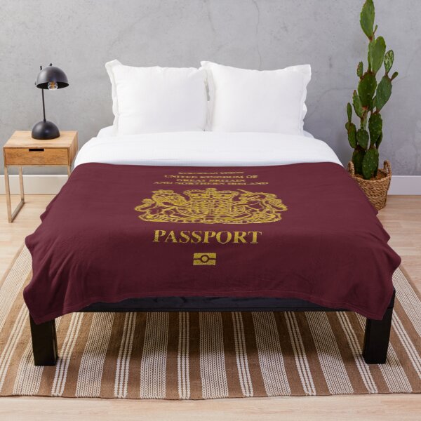 NDVH EU UK Passport Throw Blanket