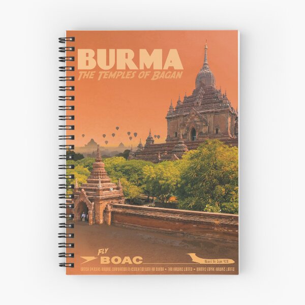 Item preview, Vintage-Style Bagan Travel Poster designed and sold by travelwitheric.
