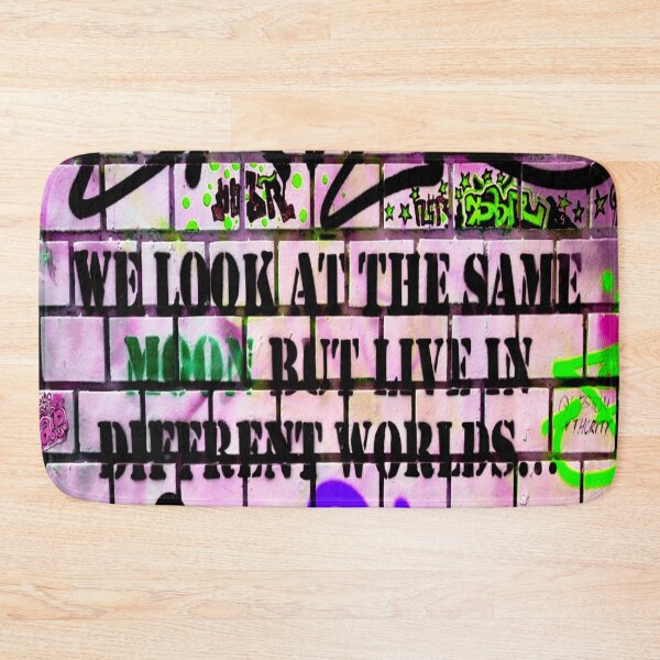 Item preview, Same Moon Different Worlds Colorful Graffiti  designed and sold by mwagie.