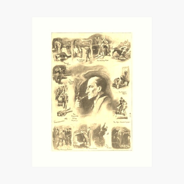 Item preview, Sherlock Holmes - Vintage Illustrations by HM Brock designed and sold by CrimeLab.