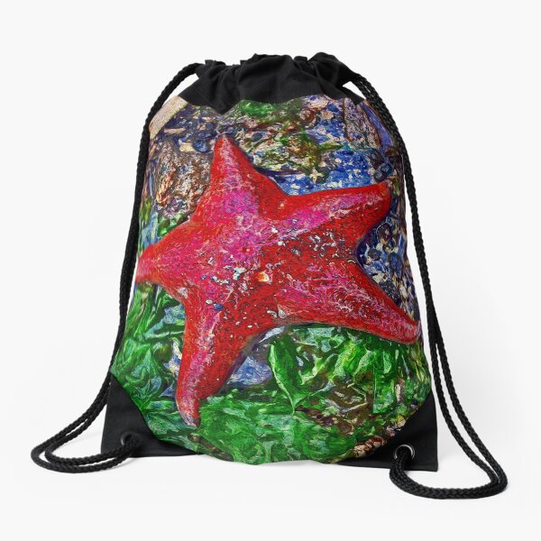 Starfish Drawstring Bag