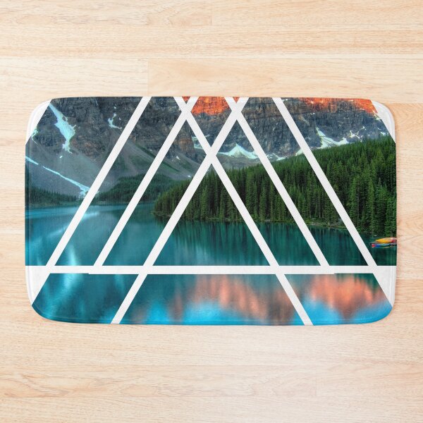 Item preview, Nature in abstract forms - mountains and lake designed and sold by DerNerd.
