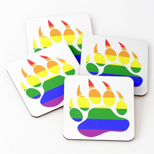 Item preview, Rainbow Flag Bear Paw designed and sold by glx72.