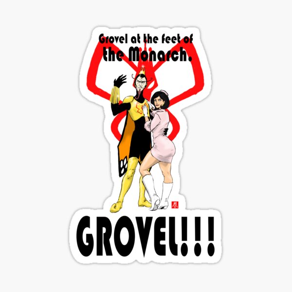 The Monarch Reigns Sticker