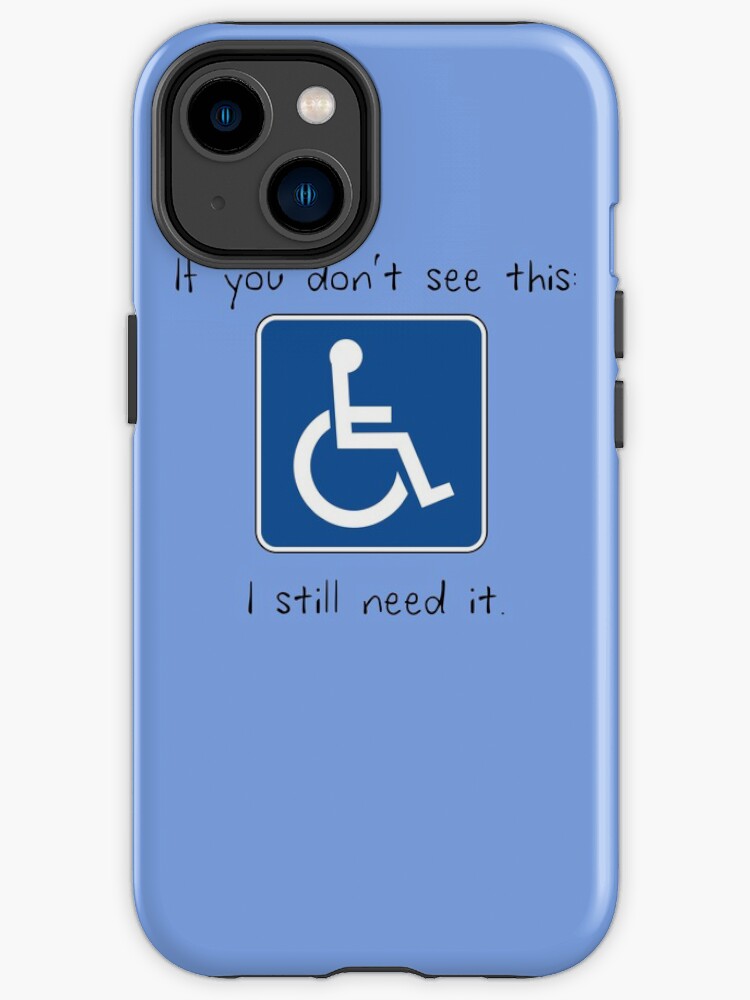 Thumbnail 1 of 4, iPhone Case, Accessibility is a Human Right designed and sold by posty.