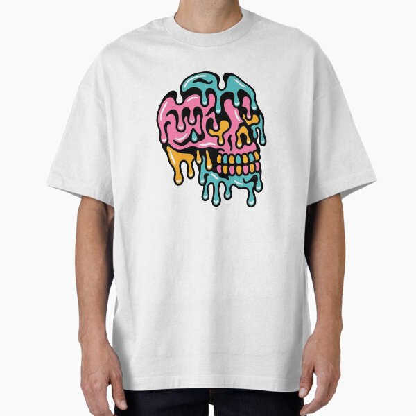 Item preview, Colourful Melting Skull designed and sold by Etchedclothing.