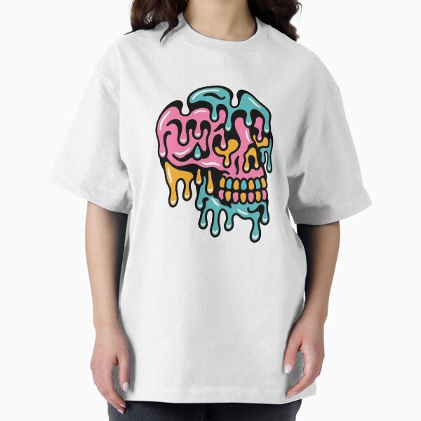 Item preview, Colourful Melting Skull designed and sold by Etchedclothing.