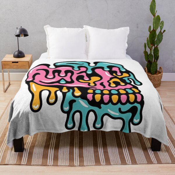 Item preview, Colourful Melting Skull designed and sold by Etchedclothing.