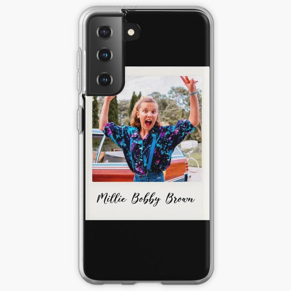 polaroïd brun millie bobby Coque souple Samsung Galaxy