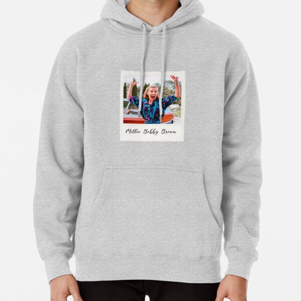 polaroïd brun millie bobby Sweat à capuche épais