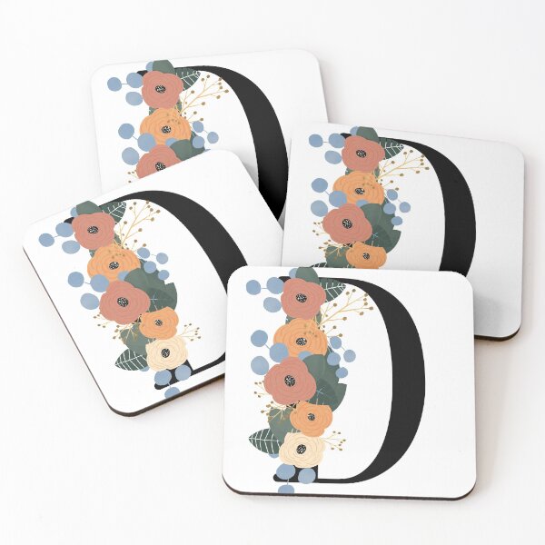 Item preview, Floral Letter D designed and sold by Egodcounseling.