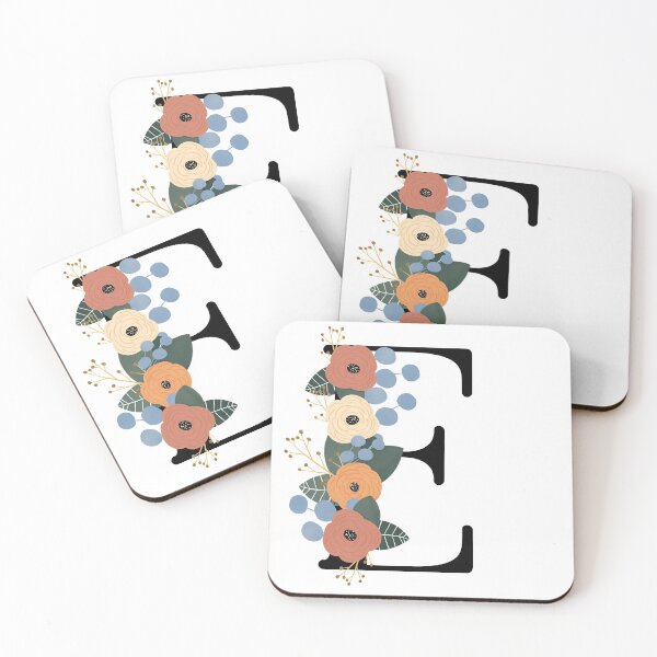 Item preview, Floral Letter E designed and sold by Egodcounseling.