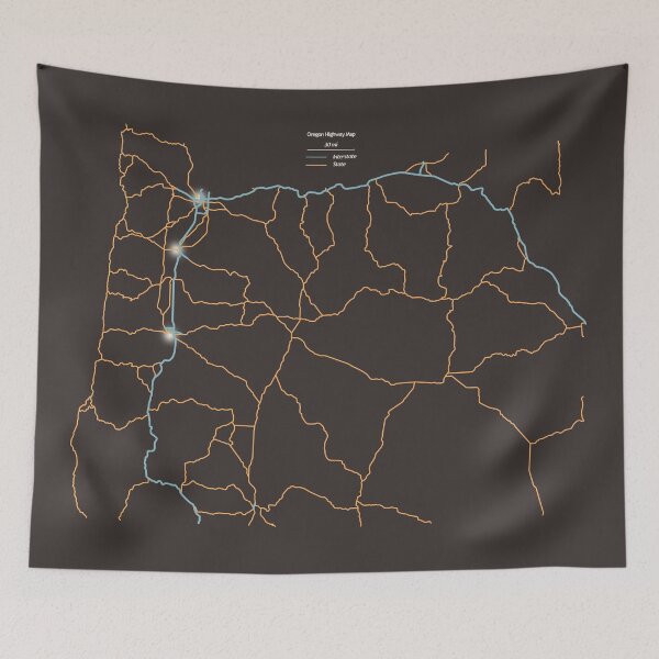 Item preview, Oregon Highways designed and sold by FinlayMcNevin.