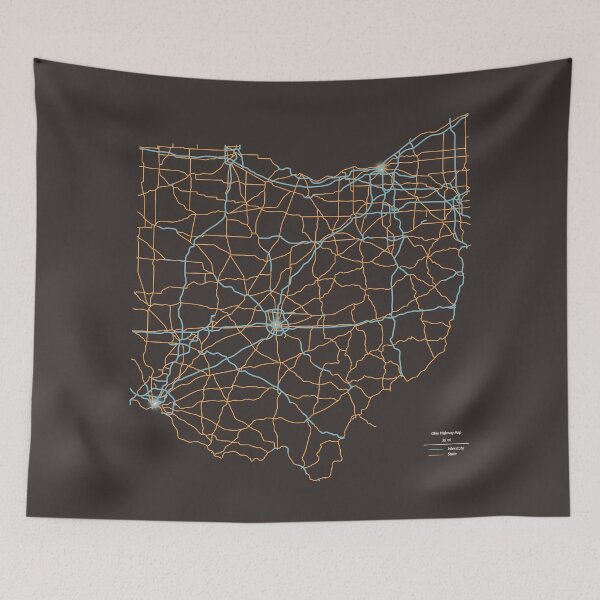 Item preview, Ohio Highways designed and sold by FinlayMcNevin.