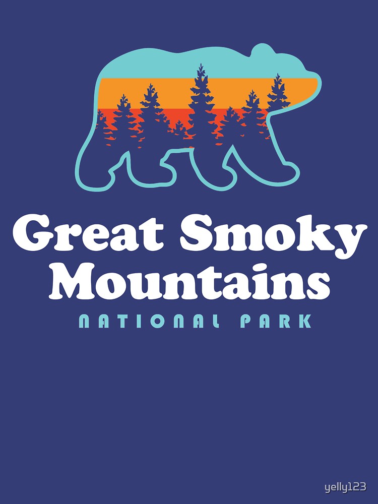 Great Smoky Mountains Hoodie National Park Bear Vintage-Colonhue