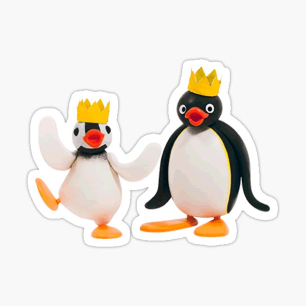 Vista previa del artículo con la obra «Pingu y Pinga reyes», diseñado y vendido por Kurkings.