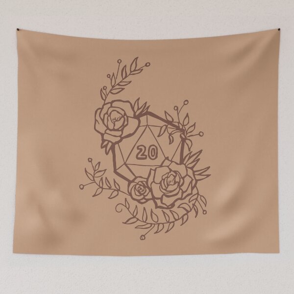 Item preview, Floral d20 designed and sold by Rachel Ross.