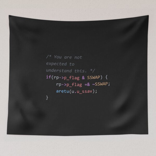 Item preview, "You are not expected to understand this." Code in C programming language designed and sold by mstfcntrk.