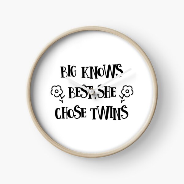 Item preview, Big Knows Best She Chose Twins Sorority, College, Greek Life print designed and sold by treasures83.