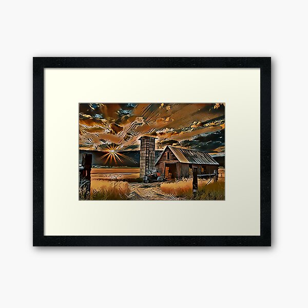 Amaretto Sunset Framed Art Print