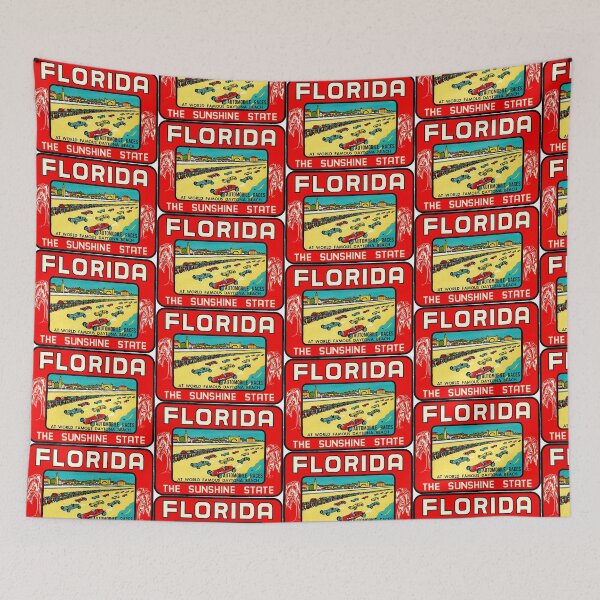 Item preview, Daytona Beach Florida Vintage Travel Decal designed and sold by hilda74.