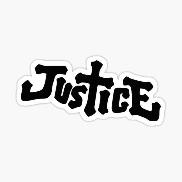 Justice French Electronic Music Band Sticker