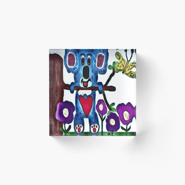Swinging Koala! Acrylic Block