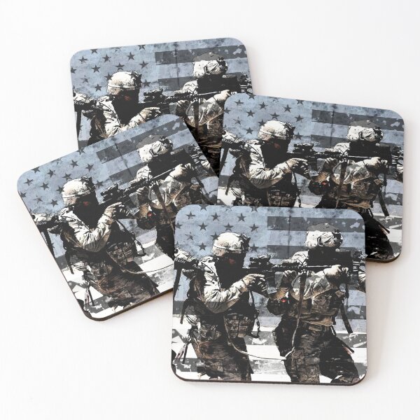 Item preview,  3 Soldiers & US Flag  designed and sold by Jared Davies.