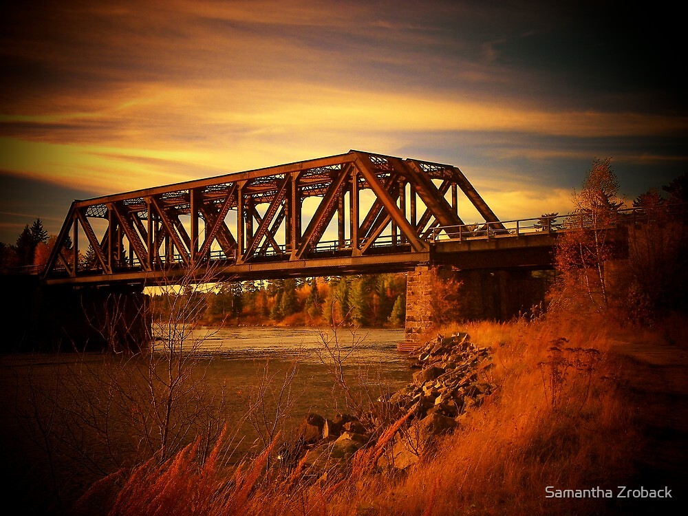 "Train Bridge Tunnel Island Kenora" by Samantha Zroback Redbubble