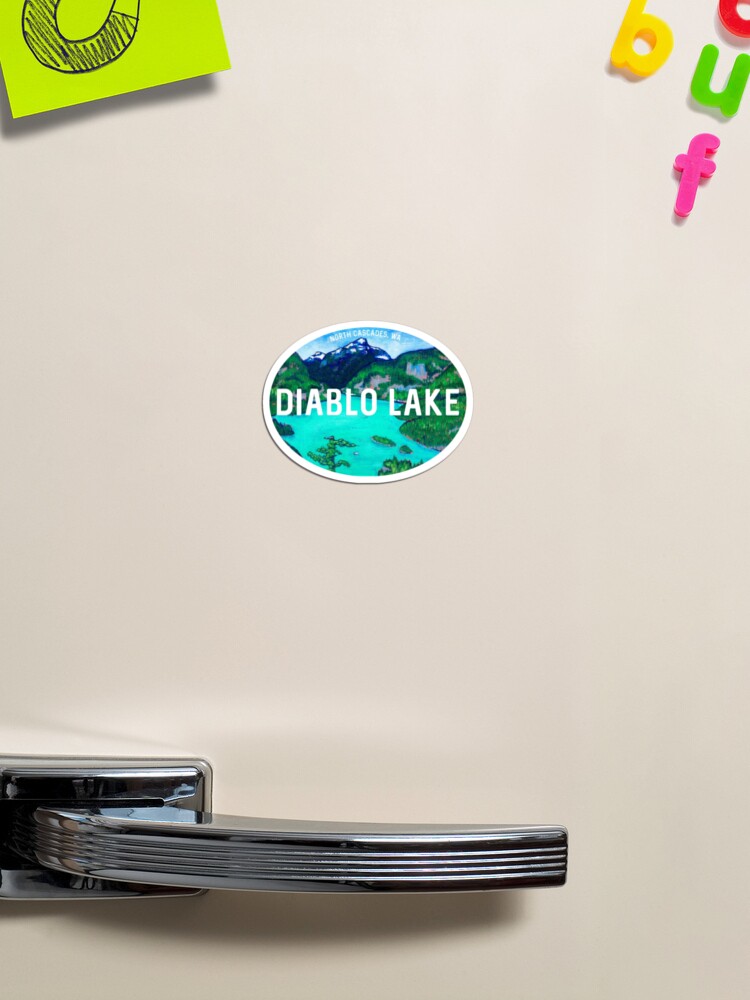 Diablo Lake Button Magnet
