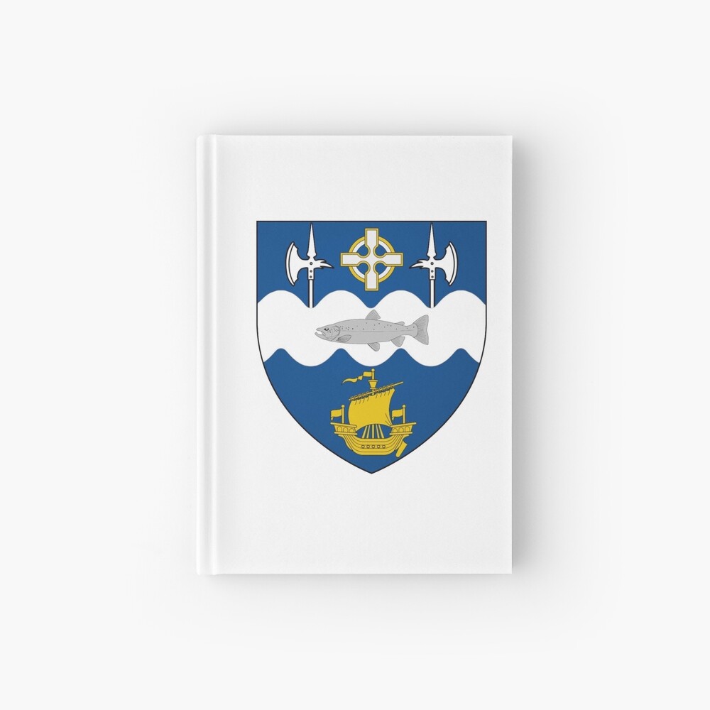 Coat of Arms of Ballina, Ireland Hardcover Journal