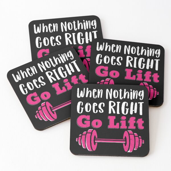 Item preview, Funny GYM quote When nothing goes right go LIFT designed and sold by SusanaDesigns.