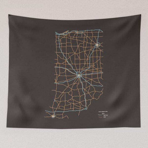 Item preview, Indiana Highways designed and sold by FinlayMcNevin.