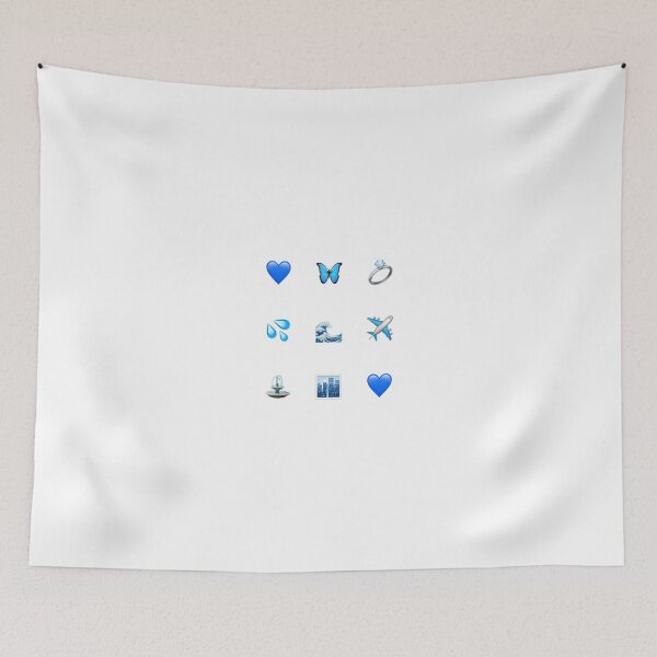 Item preview, Blue emojis designed and sold by erinsdrawings.