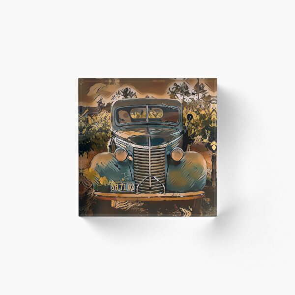 Amaretto Back Road Acrylic Block