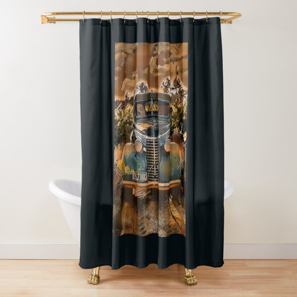 Amaretto Back Road Shower Curtain