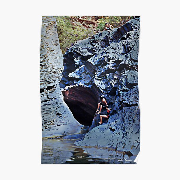 Entrance to Spa Pool, Hancock Gorge Poster