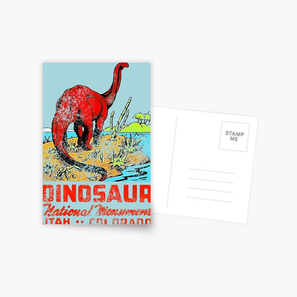 Item preview, Dinosaur National Monument Utah Colorado Vintage Travel Decal designed and sold by hilda74.