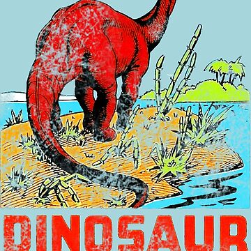 Artwork thumbnail, Dinosaur National Monument Utah Colorado Vintage Travel Decal by hilda74