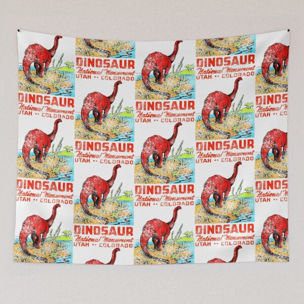 Item preview, Dinosaur National Monument Utah Colorado Vintage Travel Decal designed and sold by hilda74.