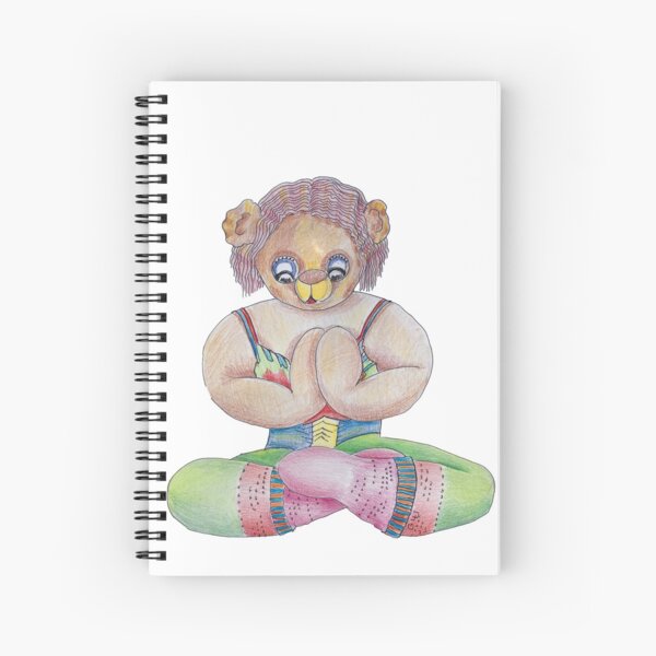 Yoga Bear Spiral Notebook