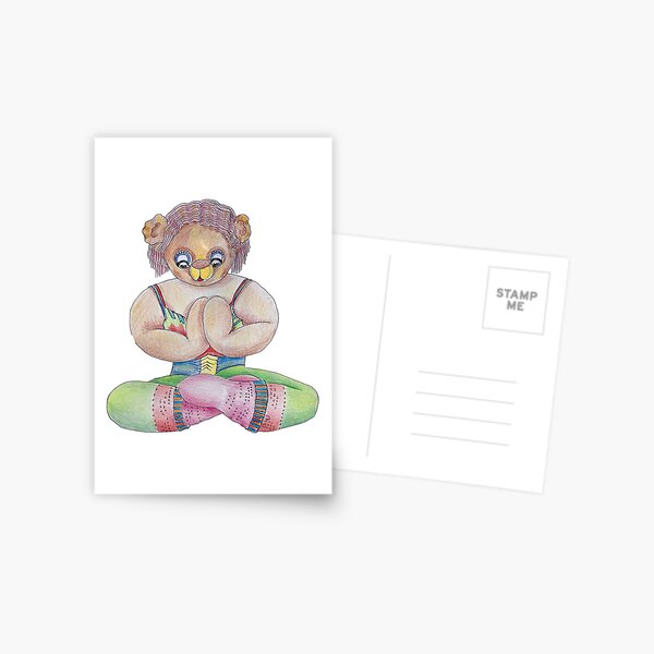 Yoga Bear  Postcard