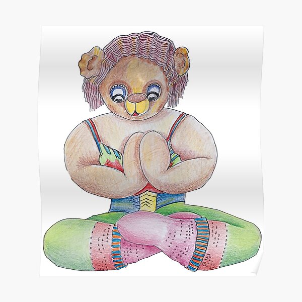 Yoga Bear Poster
