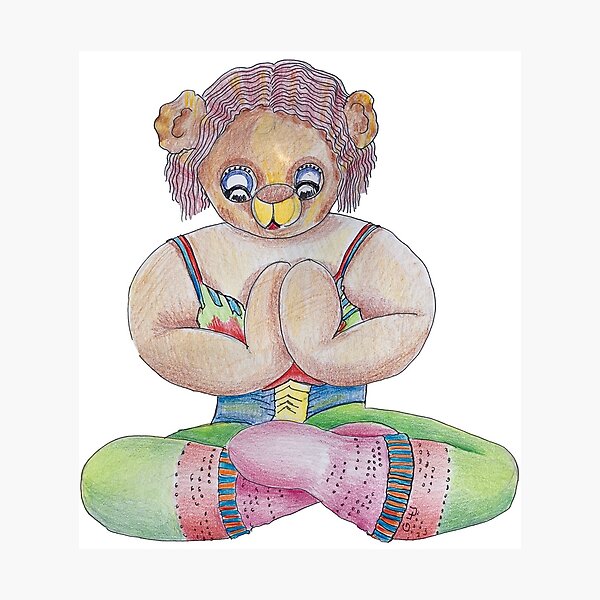 Yoga Bear Photographic Print