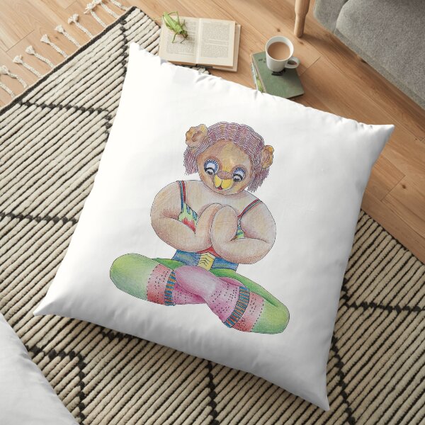 Yoga Bear Floor Pillow