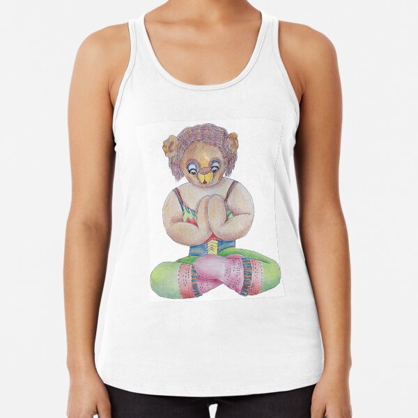 Yoga Bear Racerback Tank Top